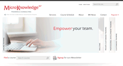 Desktop Screenshot of microknowledge.com