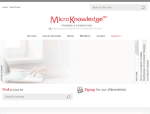 Tablet Screenshot of microknowledge.com